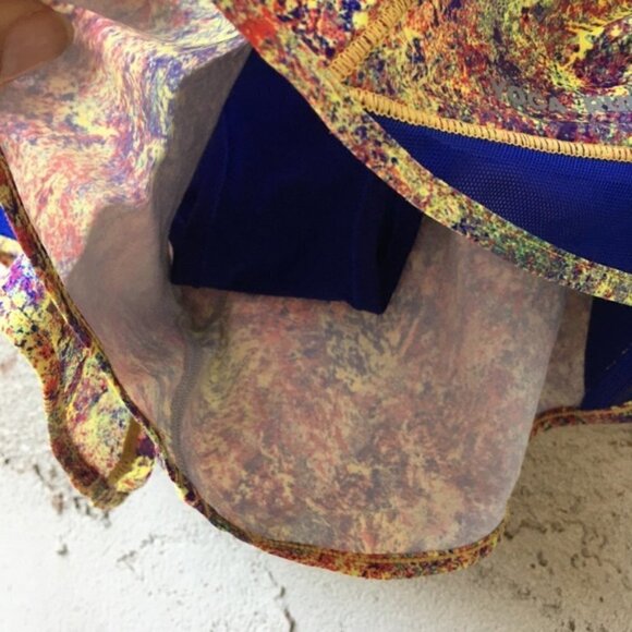 NEW NWT RARE Lululemon Seawheeze Hotty Hot Shorts Woodland Sprint Multi … - Picture 3 of 10